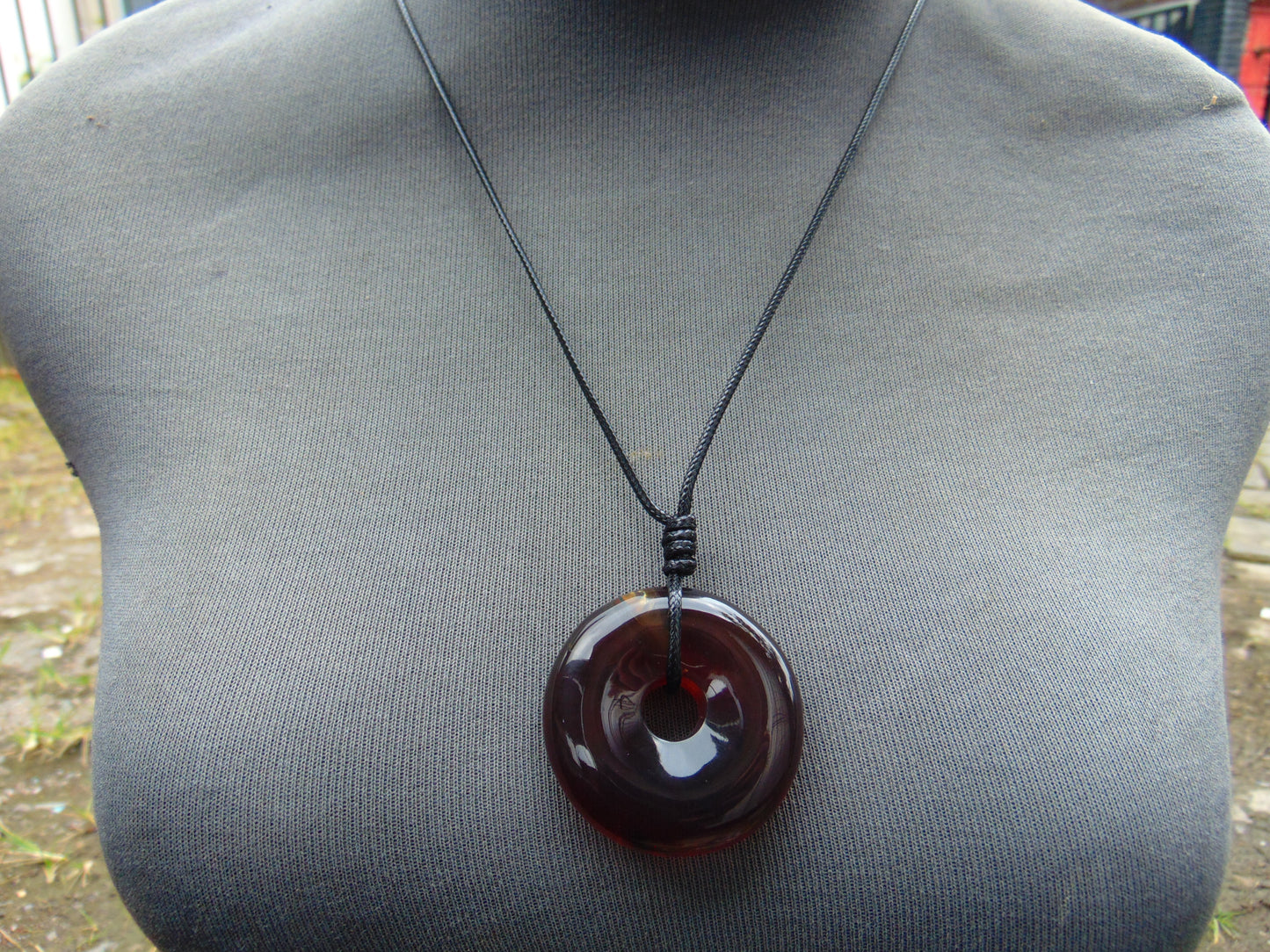 14.4 gr Donut Pendant Indonesian Amber for Healing 26N17