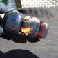 135 gr 7 Square Beads Bangle Indonesian Blue Black Amber for Healing FBK2