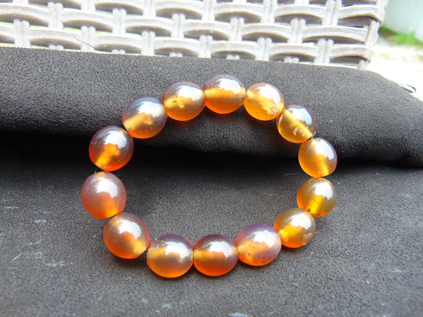 21 gram 14 Beads Mala Bracelet Indonesian amber 13x16 mm for Healing A14G57