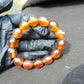 21 gram 14 Beads Mala Bracelet Indonesian amber 13x16 mm for Healing A14G57