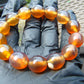 21 gram 14 Beads Mala Bracelet Indonesian amber 13x16 mm for Healing A14G57