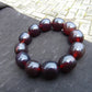47 gram 12 Beads Mala Bracelet Indonesian Cherry Red amber 18x20 mm for Healing A12G70
