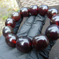 47 gram 12 Beads Mala Bracelet Indonesian Cherry Red amber 18x20 mm for Healing A12G70