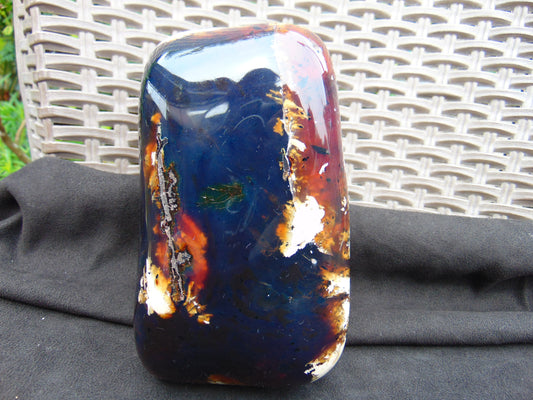 1140 gram Cube Full Polished 137x95x91 mm Indonesia White Blue Amber for Healing SUTRI