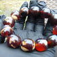 47 gram 12 Beads Mala Bracelet Indonesian amber 18x20 mm for Healing A12G71