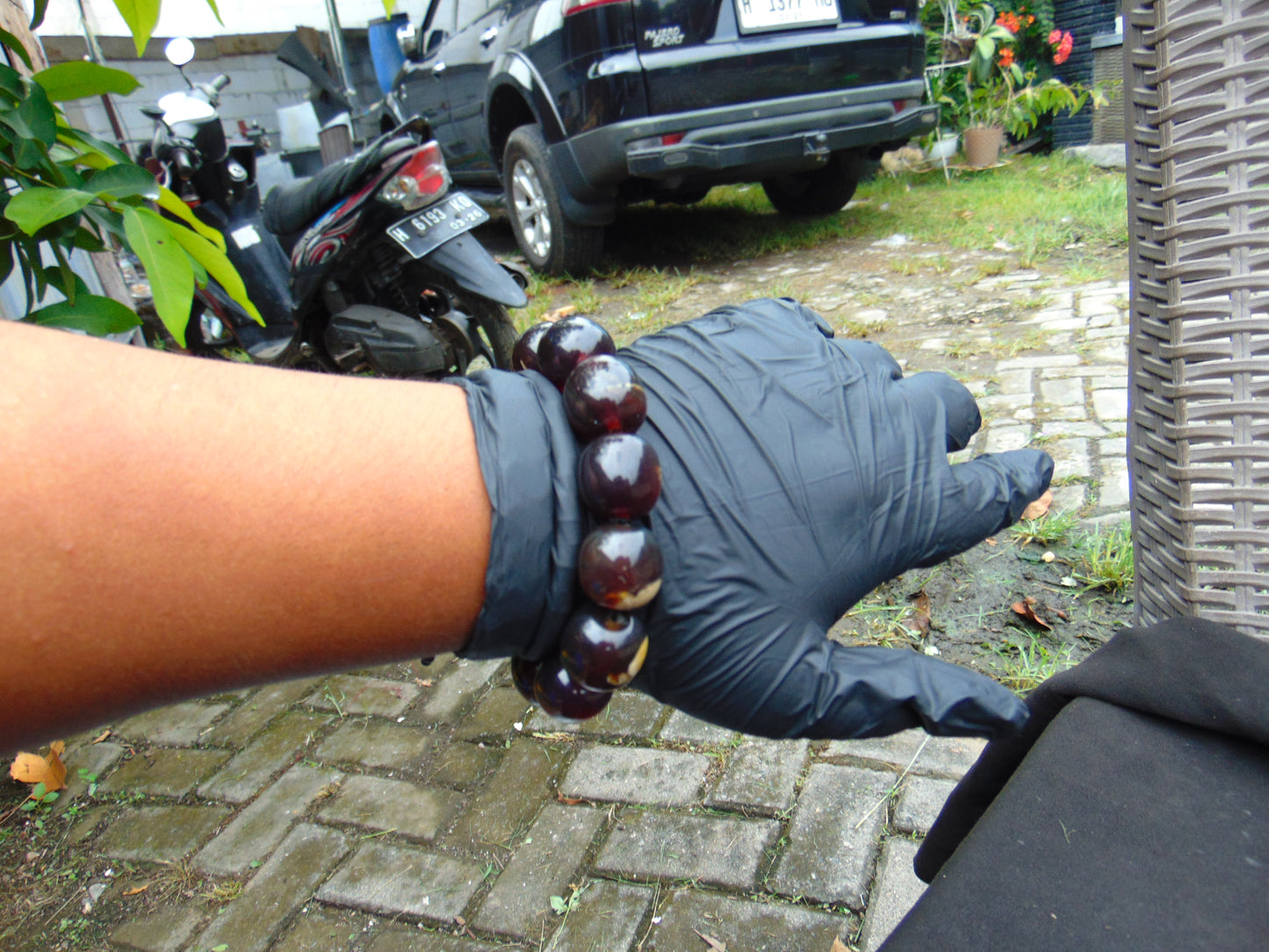 47 gram 12 Beads Mala Bracelet Indonesian amber 18x20 mm for Healing A12G71