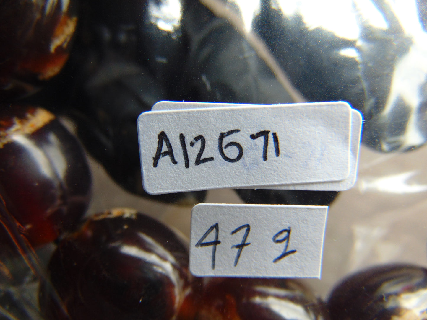 47 gram 12 Beads Mala Bracelet Indonesian amber 18x20 mm for Healing A12G71