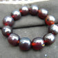 47 gram 12 Beads Mala Bracelet Indonesian Cherry Red Amber 18x20 mm for Healing A12G65