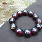 47 gram 12 Beads Mala Bracelet Indonesian Cherry Red Amber 18x20 mm for Healing A12G65