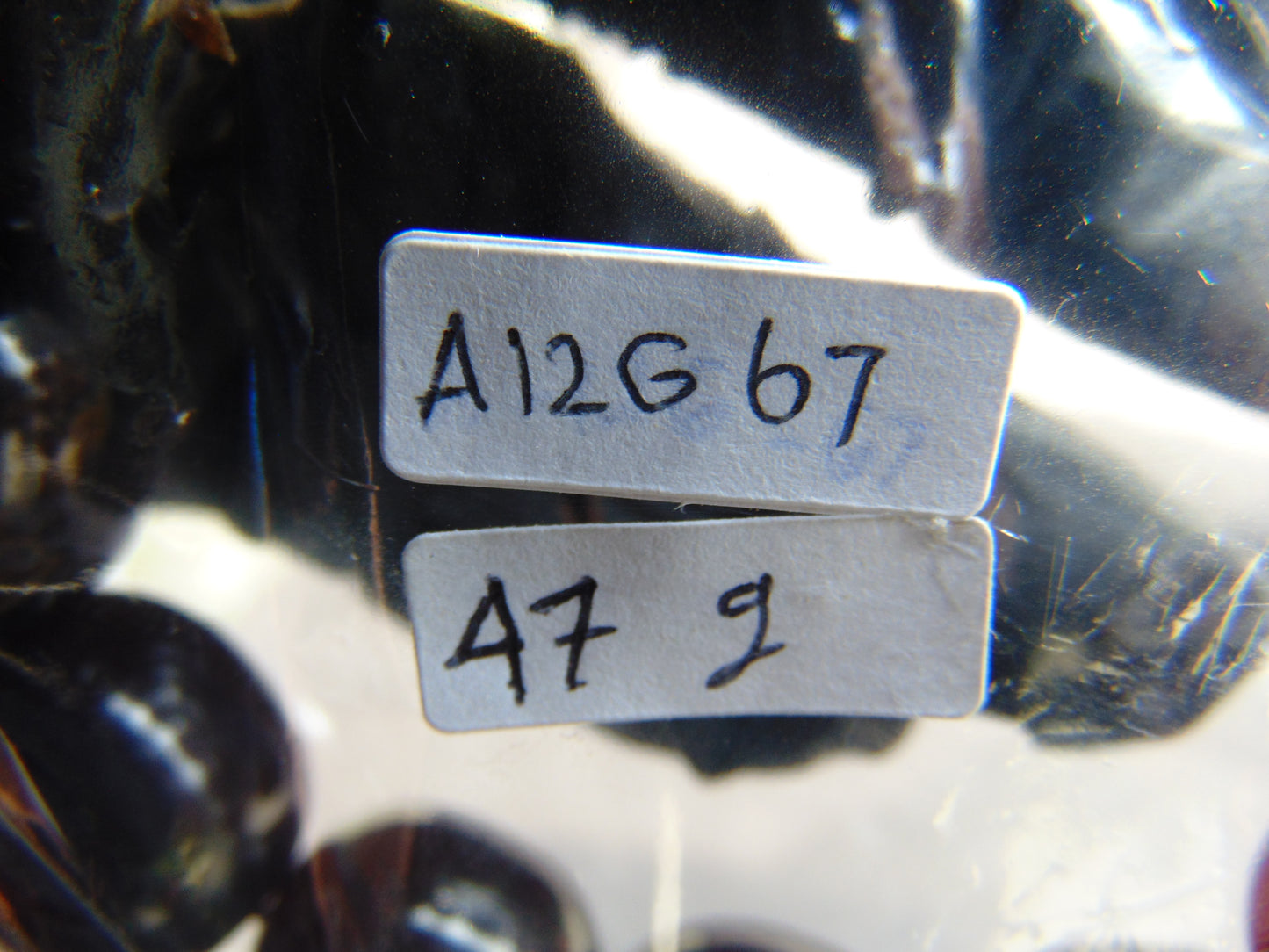 47 gram 12 Beads Mala Bracelet Indonesian Cherry Red amber 18x20 mm for Healing A12G67