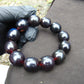 47 gram 12 Beads Mala Bracelet Indonesian Blue Black Cherry Red amber 18x20 mm for Healing A12G66