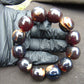 47 gram 12 Beads Mala Bracelet Indonesian amber 18x20 mm for Healing A12G68