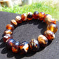 19 gram 18 Beads Mala Bracelet Indonesian White Amber 12 mm for Healing FRB27