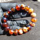 19 gram 18 Beads Mala Bracelet Indonesian White Amber 12 mm for Healing FRB27