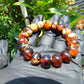 19 gram 18 Beads Mala Bracelet Indonesian White Amber 12 mm for Healing FRB27