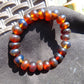 19 gram 23 Small Beads Bracelet Indonesian Red Blue Amber for Healing A669