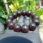 43 gram 13 Beads Mala Bracelet Indonesian Cherry Red Amber 18 mm for Healing G18B2