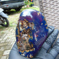 201 gr full polished 100x68x60 mm Indonesia Blue Amber for Healing ML91