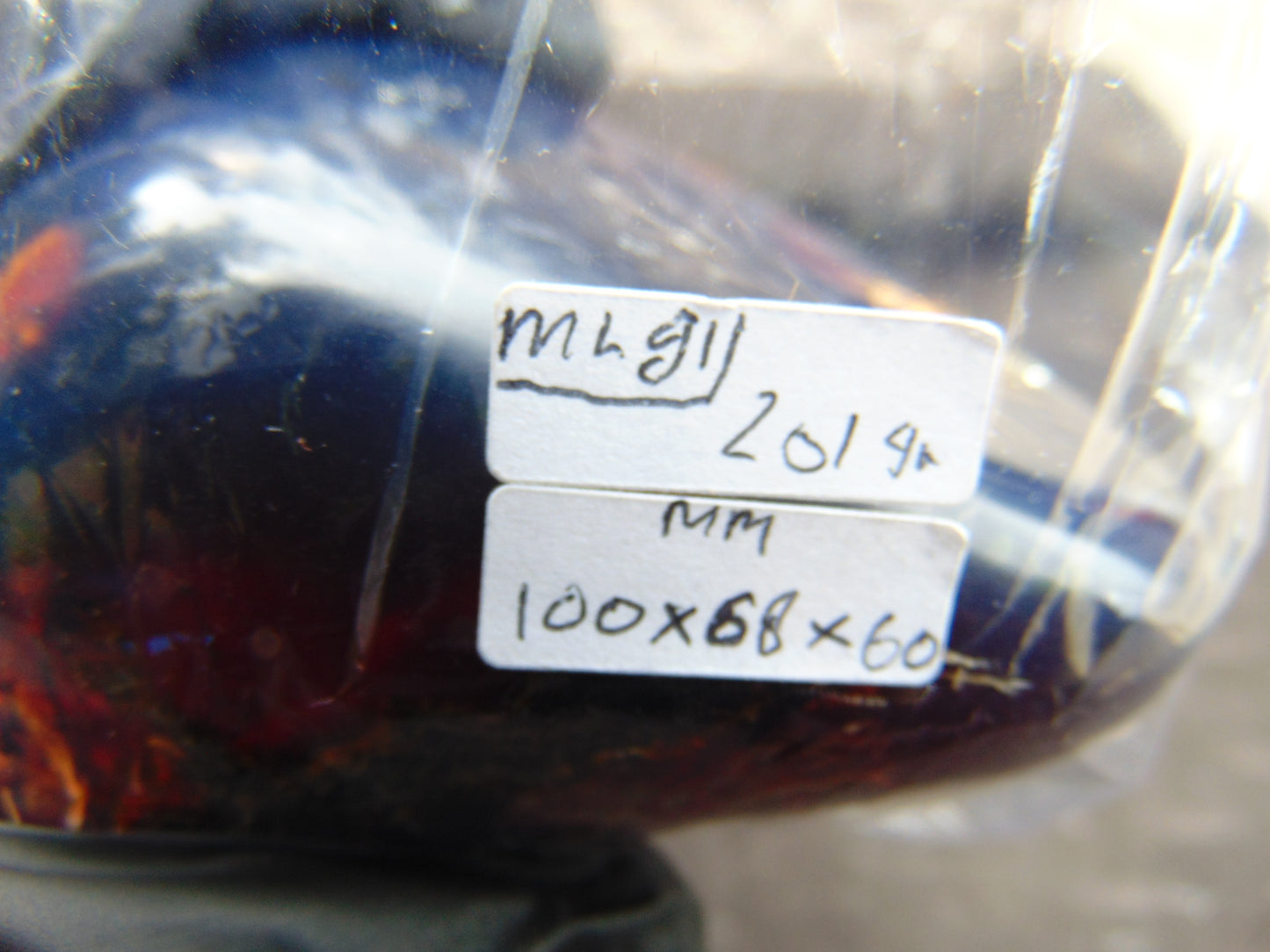 201 gr full polished 100x68x60 mm Indonesia Blue Amber for Healing ML91