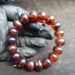19 Gram 18 small Beads Bracelet Indonesian Cherry Red Amber 12 mm for Healing FRB28