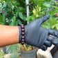 19 Gram 18 small Beads Bracelet Indonesian Cherry Red Amber 12 mm for Healing FRB28