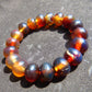 20 Gram 18 small Beads Bracelet Indonesian Yellow Blue Amber 12 mm for Healing FRB29