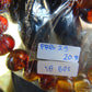 20 Gram 18 small Beads Bracelet Indonesian Yellow Blue Amber 12 mm for Healing FRB29