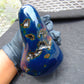 478 gr full polished 12x10x7 cm Indonesia Blue Amber for Healing AR153