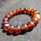 19 Gram 18 small Beads Bracelet Indonesian Yellow Red Blue Amber 12 mm for Healing FRB30
