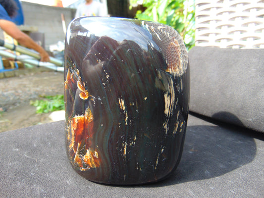 915 gr full polished 10x8x6 mm Square Indonesian Amber for Healing AR10