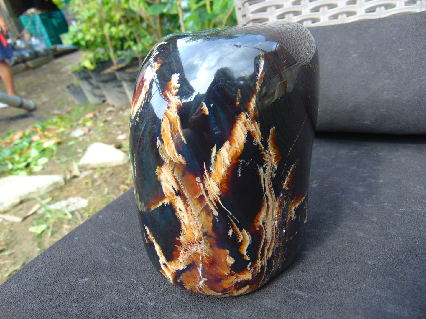 915 gr full polished 10x8x6 mm Square Indonesian Amber for Healing AR10