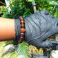 19 Gram 18 small Beads Bracelet Indonesian Yellow Red Blue Amber 12 mm for Healing FRB30