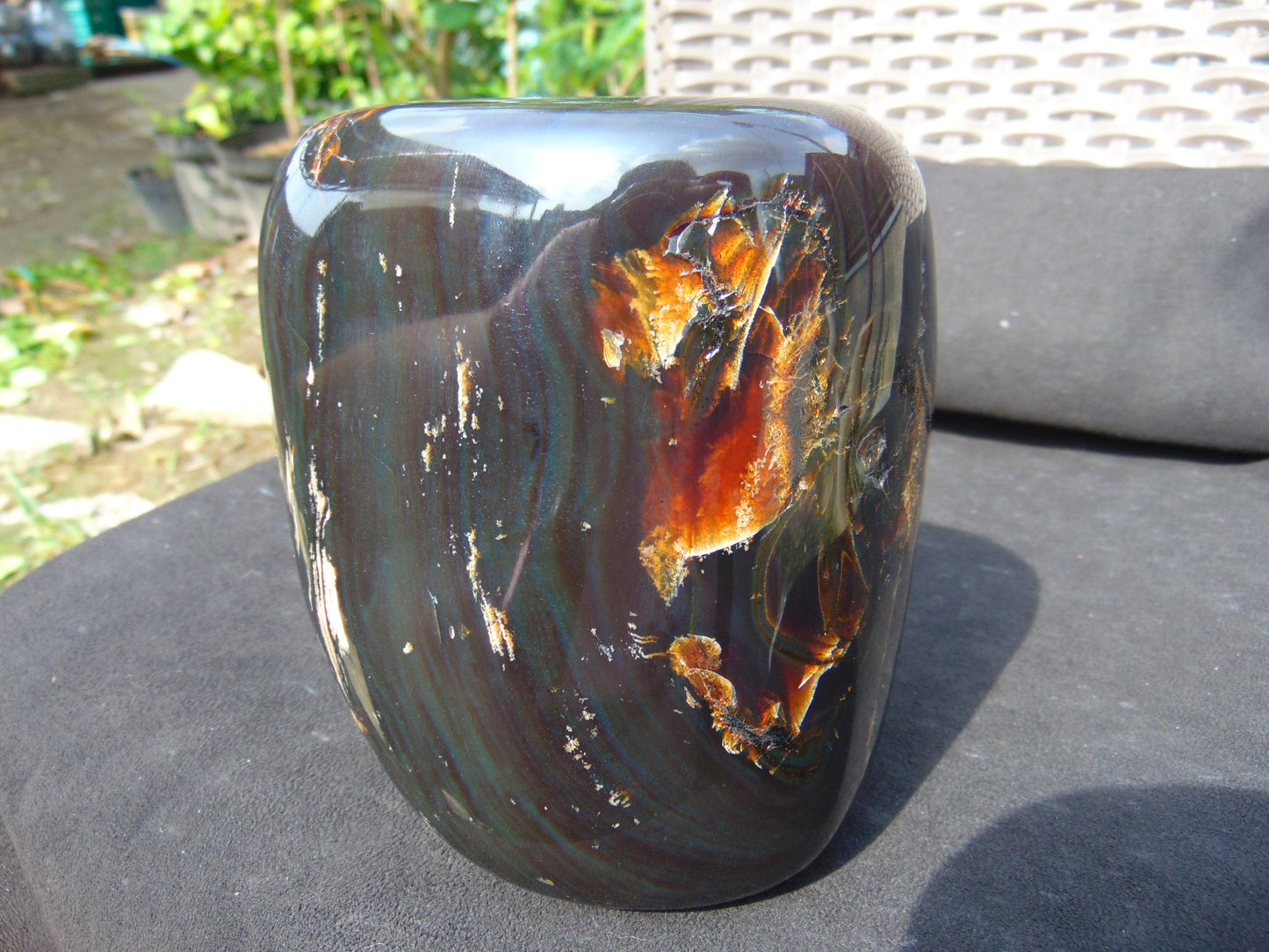 915 gr full polished 10x8x6 mm Square Indonesian Amber for Healing AR10