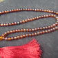 39 gram 108 Beads 8 mm Mala Buddha for Yoga and Meditation Indonesian Red Amber for Healing MB3