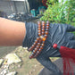 39 gram 108 Beads 8 mm Mala Buddha for Yoga and Meditation Indonesian Red Amber for Healing MB3
