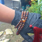 39 gram 108 Beads 8 mm Mala Buddha for Yoga and Meditation Indonesian Red Amber for Healing MB3