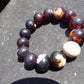 30 gram 14 Beads Mala Bracelet Indonesian Cherry Red Amber 16 mm for Healing FRB11