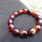 21 gram 14 Beads Mala Bracelet Indonesian Blue amber 15x16 mm for Healing A14G50