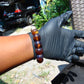 32 gram 14 Beads Mala Bracelet Indonesian Blue Yellow Amber 16 mm for Healing FRB2