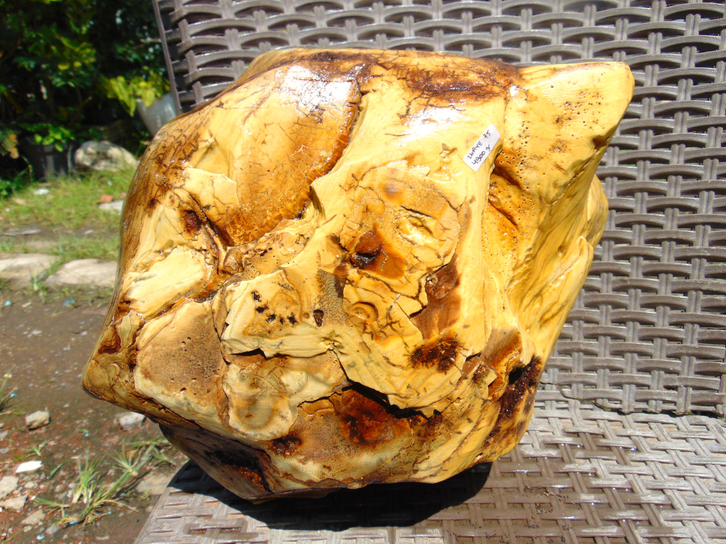4900 gram Indonesia Yellow Aromatic Perfumed  Amber for Healing 26AYE75