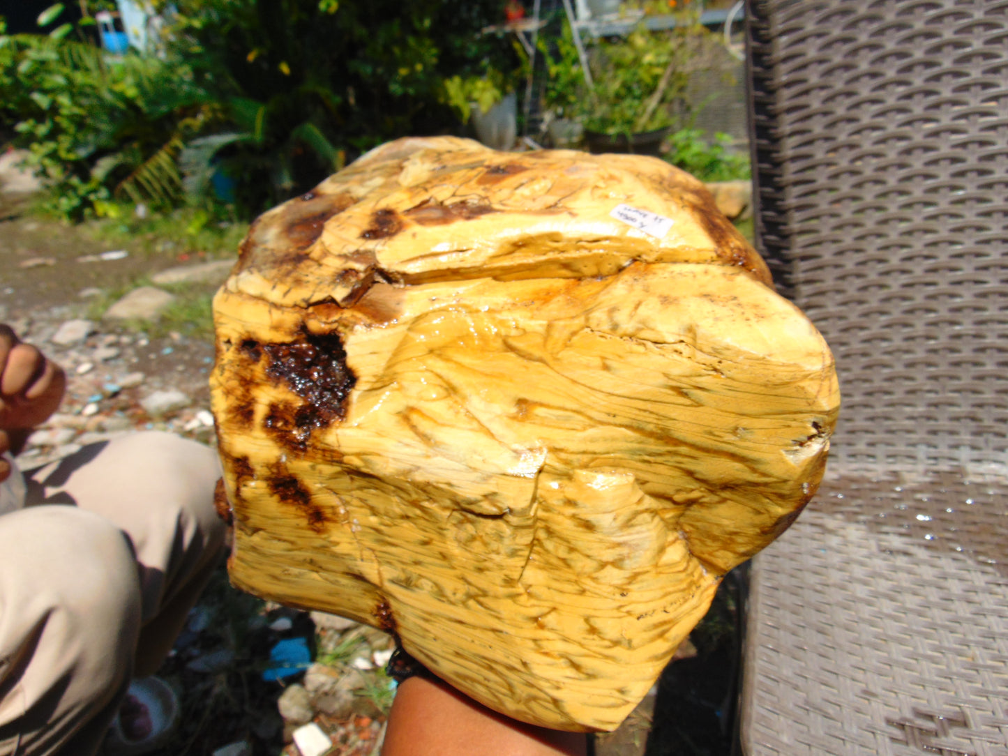 4900 gram Indonesia Yellow Aromatic Perfumed  Amber for Healing 26AYE75