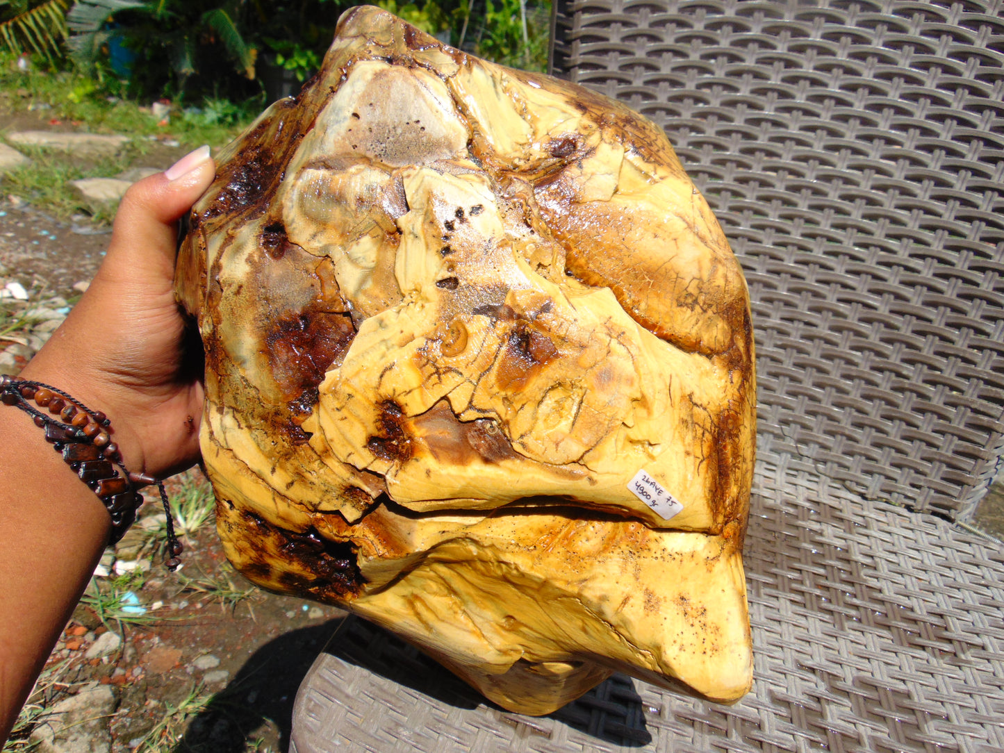 4900 gram Indonesia Yellow Aromatic Perfumed  Amber for Healing 26AYE75