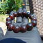 31 gram 14 Beads Mala Bracelet Indonesian Cherry Red Amber 16 mm for Healing FRB16