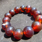 31 gram 14 Beads Mala Bracelet Indonesian Yellow Red Amber 16 mm for Healing FRB14