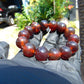 31 gram 14 Beads Mala Bracelet Indonesian Yellow Red Amber 16 mm for Healing FRB14