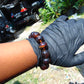 31 gram 14 Beads Mala Bracelet Indonesian Yellow Red Amber 16 mm for Healing FRB14