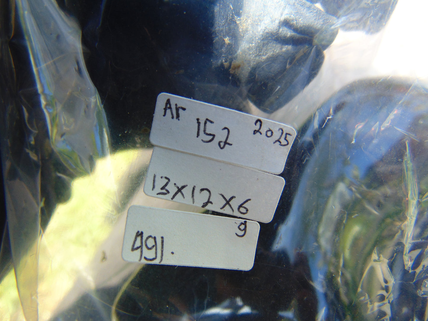 491 gr full polished 13x12x9 cm Indonesia Blue Amber for Healing AR152