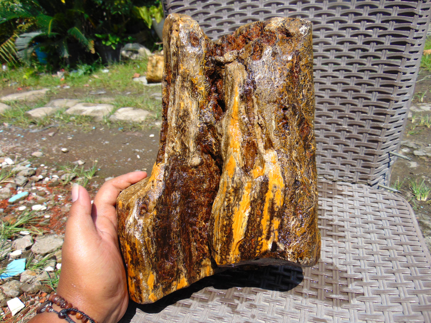 3100 gr Indonesia Yellow Aromatic Perfumed  Amber for Healing 26AYE73