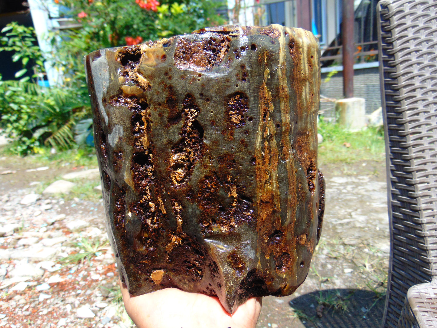 3500 gram Indonesia Black Yellow Aromatic Perfumed  Amber for Healing 26AYE78