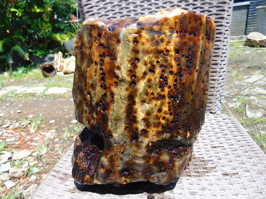 7050 gram Indonesia Black Yellow Aromatic Perfumed  Amber for Healing 26AYE76